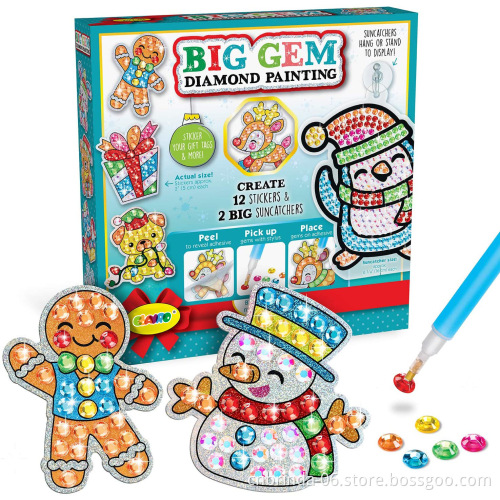 Easy Diamond Painting Kits for Kids 5D DIY Diamond Kits Paint by Numbers Handmade Sticker Arts and Crafts for Children